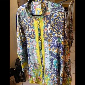 Johnny Was fabulous colorful blouse